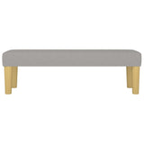 Banc Gris clair 100x30x30 cm Tissu