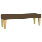 Banc Marron foncé 100x30x30 cm Tissu