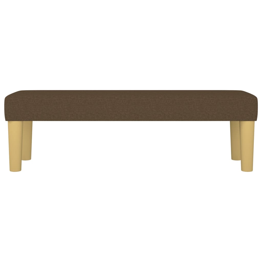 Banc Marron foncé 100x30x30 cm Tissu