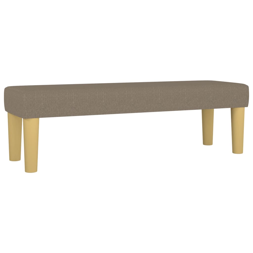 Banc Taupe 100x30x30 cm Tissu