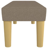 Banc Taupe 100x30x30 cm Tissu