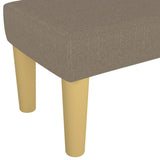 Banc Taupe 100x30x30 cm Tissu