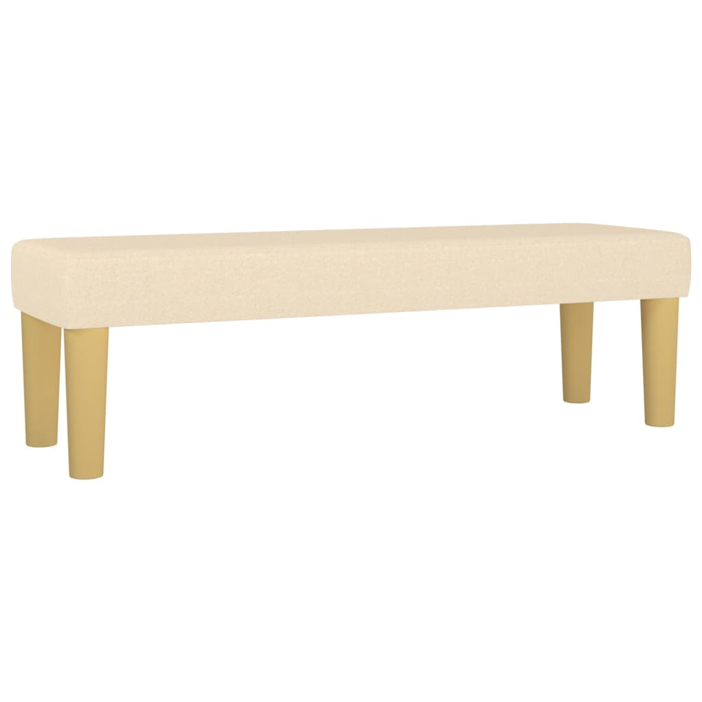 Banc Crème 100x30x30 cm Tissu