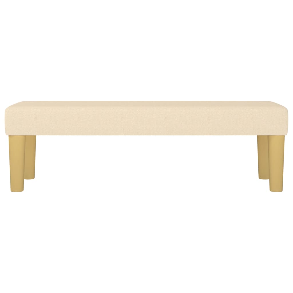 Banc Crème 100x30x30 cm Tissu