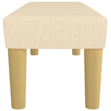 Banc Crème 100x30x30 cm Tissu