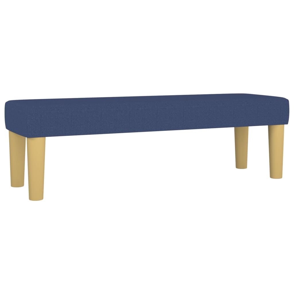 Banc Bleu 100x30x30 cm Tissu