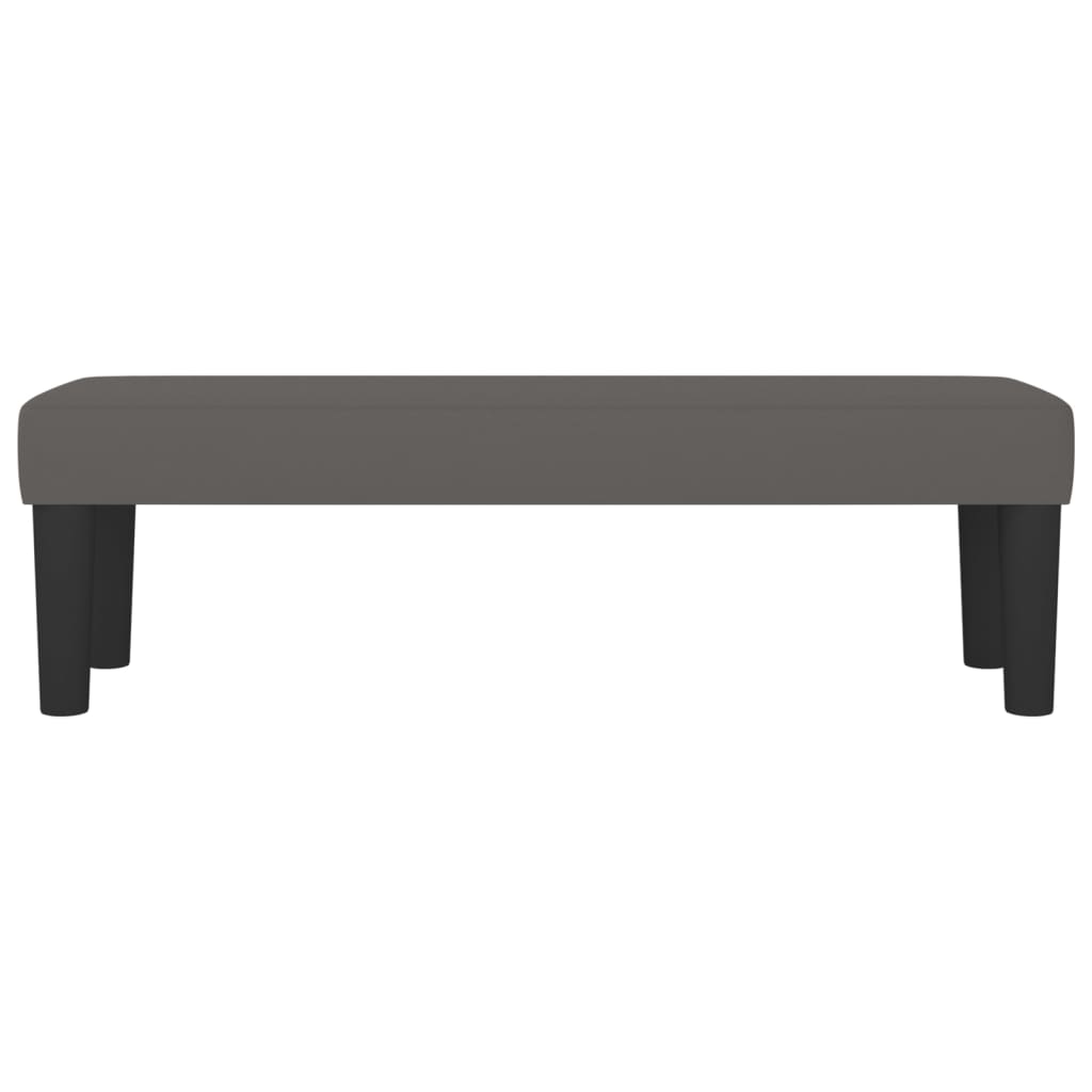 Banc Gris 100x30x30 cm Similicuir