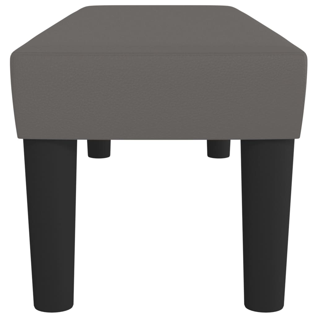 Banc Gris 100x30x30 cm Similicuir