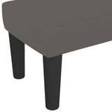 Banc Gris 100x30x30 cm Similicuir