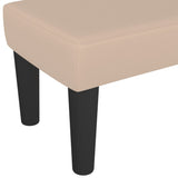 Banc Cappuccino 100x30x30 cm Similicuir