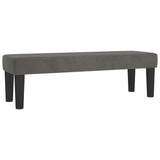 Banc Gris foncé 100x30x30 cm Velours