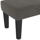 Banc Gris foncé 100x30x30 cm Velours