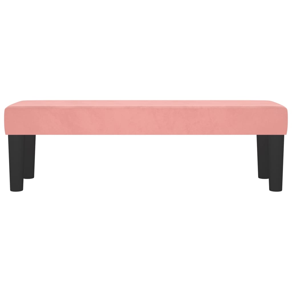 Banc Rose 100x30x30 cm Velours