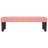 Banc Rose 100x30x30 cm Velours