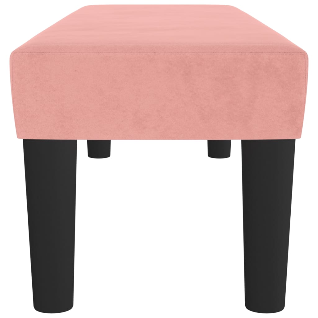 Banc Rose 100x30x30 cm Velours