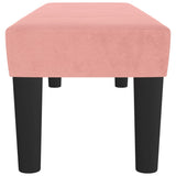 Banc Rose 100x30x30 cm Velours