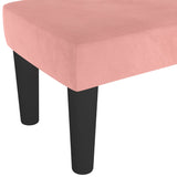 Banc Rose 100x30x30 cm Velours