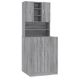 Armoire pour machine à laver Sonoma gris Bois d'ingénierie