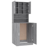 Armoire pour machine à laver Sonoma gris Bois d'ingénierie