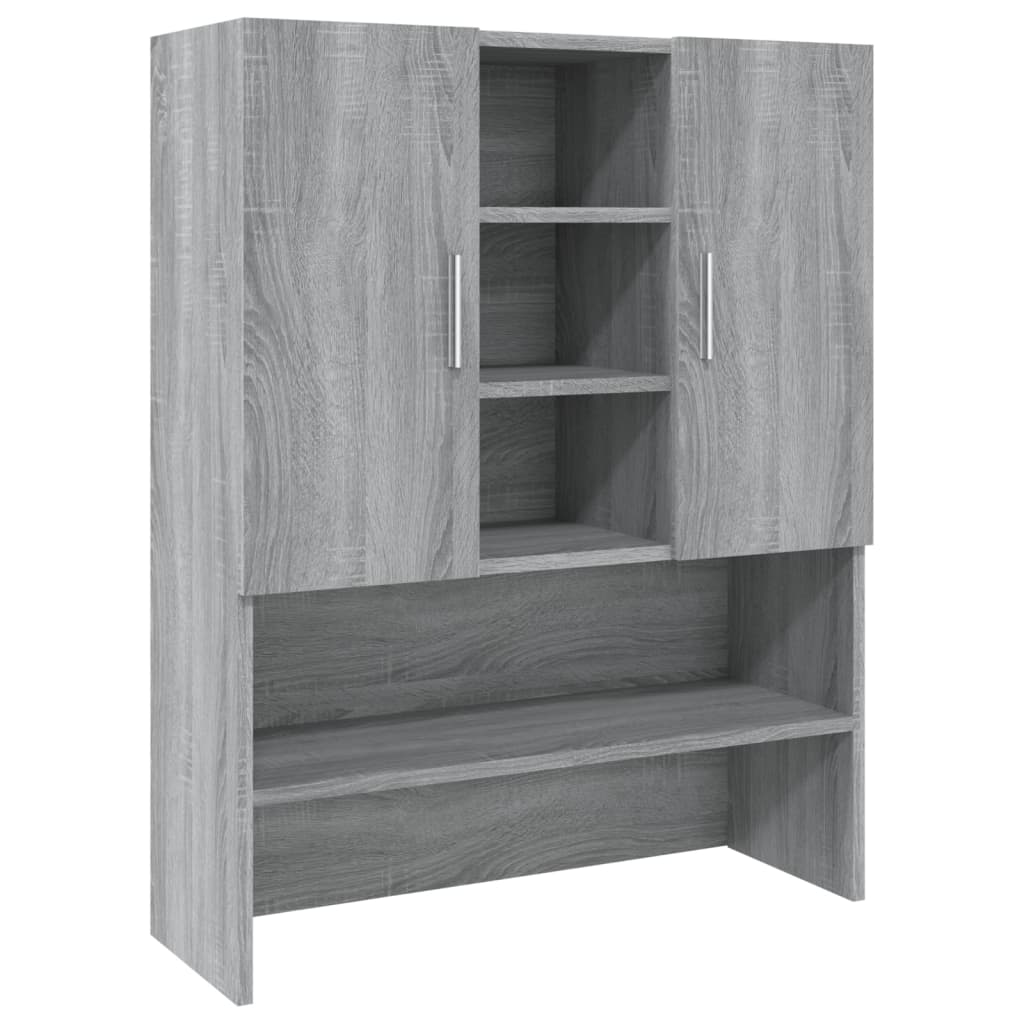 Armoire pour machine à laver Sonoma gris Bois d'ingénierie