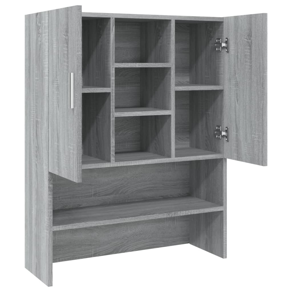 Armoire pour machine à laver Sonoma gris Bois d'ingénierie