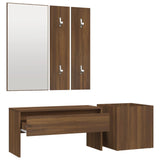 Ensemble de meubles de couloir Chêne marron Bois d'ingénierie