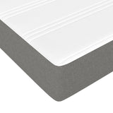 Matelas de lit à ressorts ensachés Gris foncé 80x200x20cm Tissu