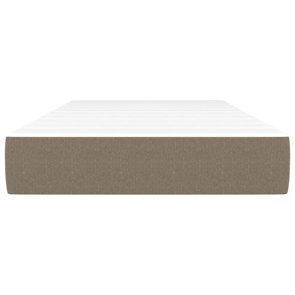 Matelas de lit à ressorts ensachés Taupe 80x200x20 cm Tissu