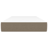 Matelas de lit à ressorts ensachés Taupe 80x200x20 cm Tissu