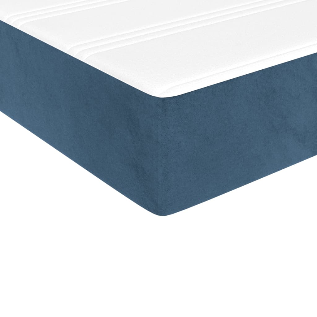 Matelas de lit à ressorts ensachés Bleu foncé 80x200x20 cm