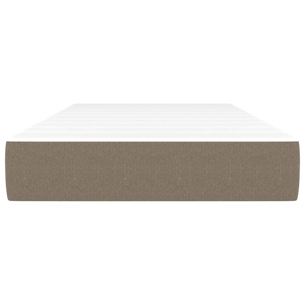 Matelas de lit à ressorts ensachés Taupe 90x190x20 cm Tissu