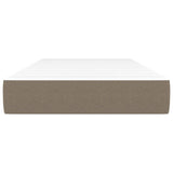 Matelas de lit à ressorts ensachés Taupe 90x190x20 cm Tissu