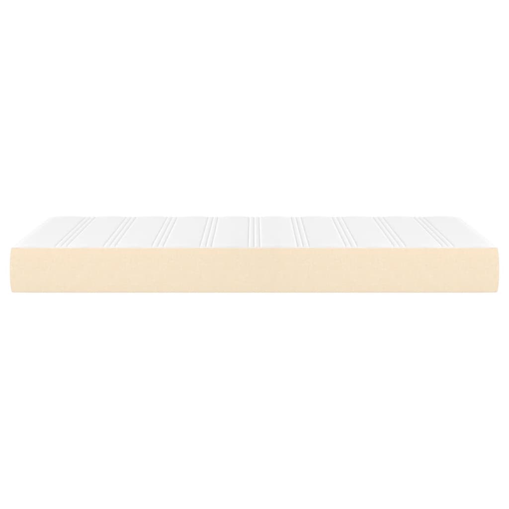 Matelas de lit à ressorts ensachés Crème 90x190x20 cm Tissu