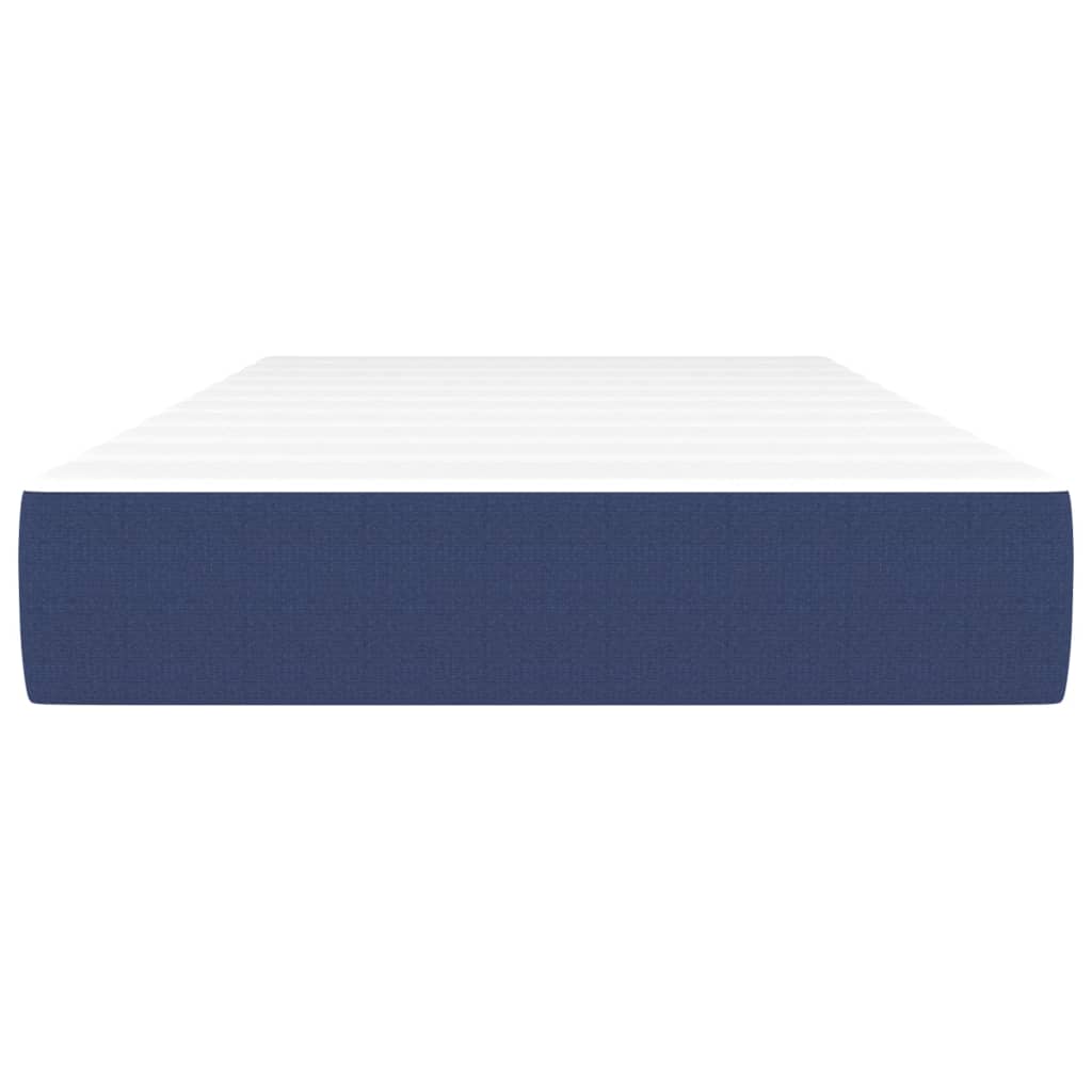 Matelas de lit à ressorts ensachés Bleu 90x190x20 cm Tissu