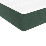 Matelas de lit à ressorts ensachés Vert foncé 90x190x20 cm