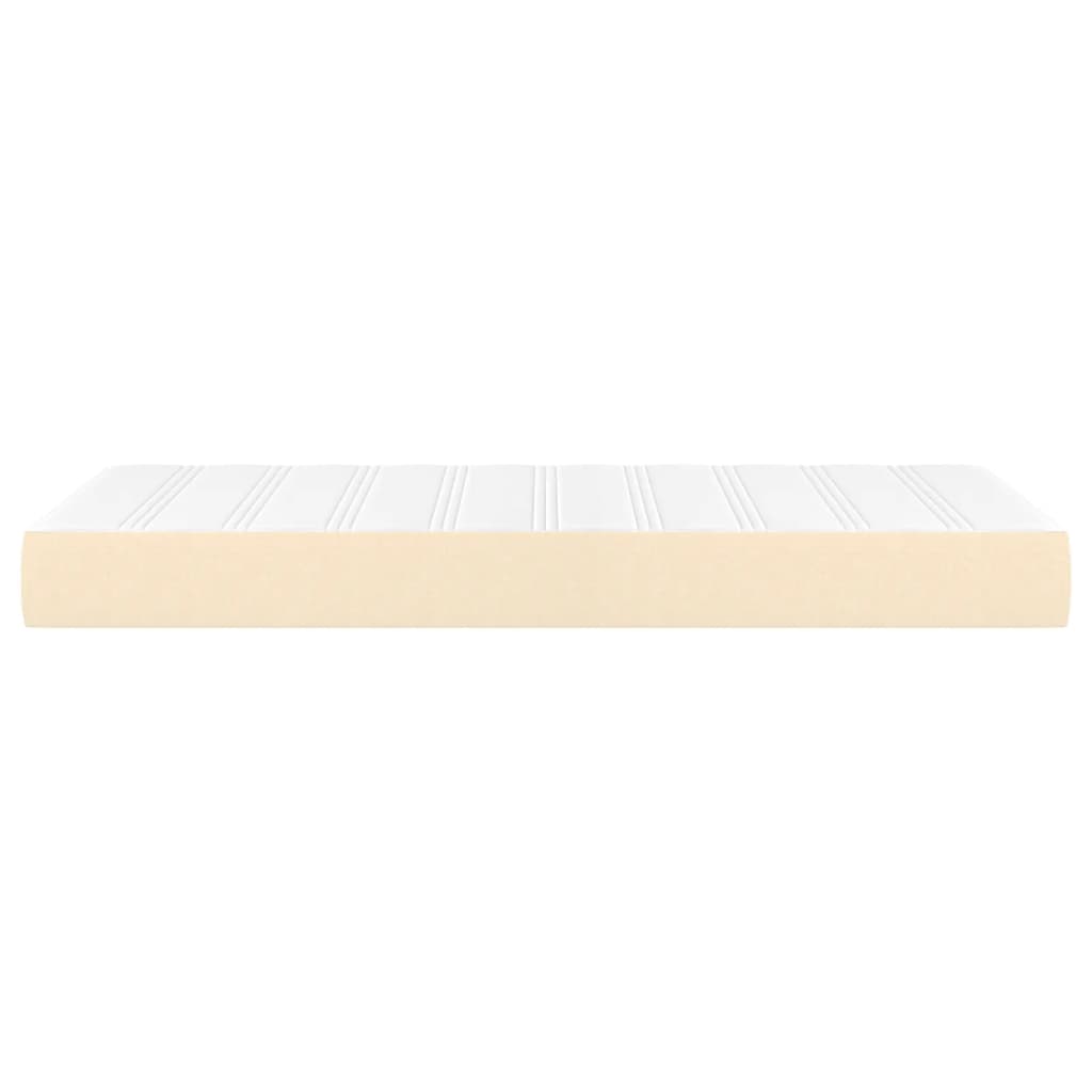 Matelas de lit à ressorts ensachés Crème 90x200x20 cm Tissu