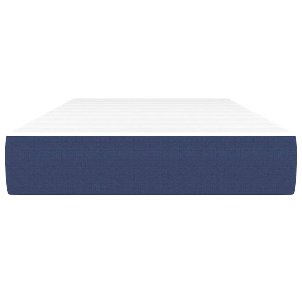 Matelas de lit à ressorts ensachés Bleu 90x200x20 cm Tissu