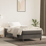 Matelas de lit à ressorts ensachés Gris foncé 90x200x20 cm