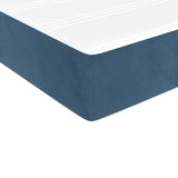 Matelas de lit à ressorts ensachés Bleu foncé 90x200x20 cm