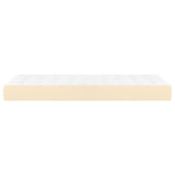 Pocket spring bed mattress Cream 100x200x20 cm Fabric