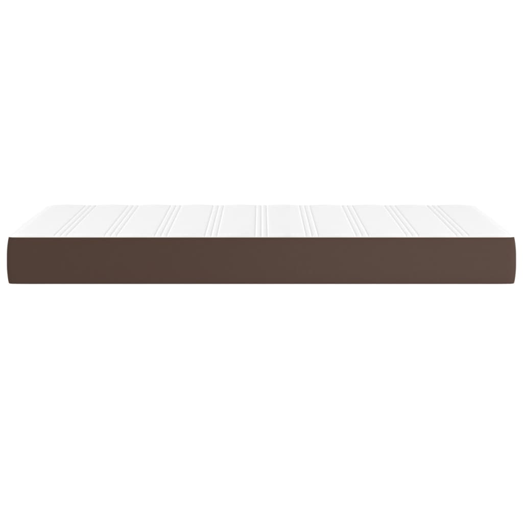 Pocket spring bed mattress Brown 100x200x20 cm