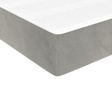 Matelas de lit à ressorts ensachés Gris clair 100x200x20 cm