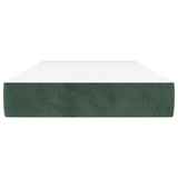 Pocket spring bed mattress Dark green 100x200x20 cm