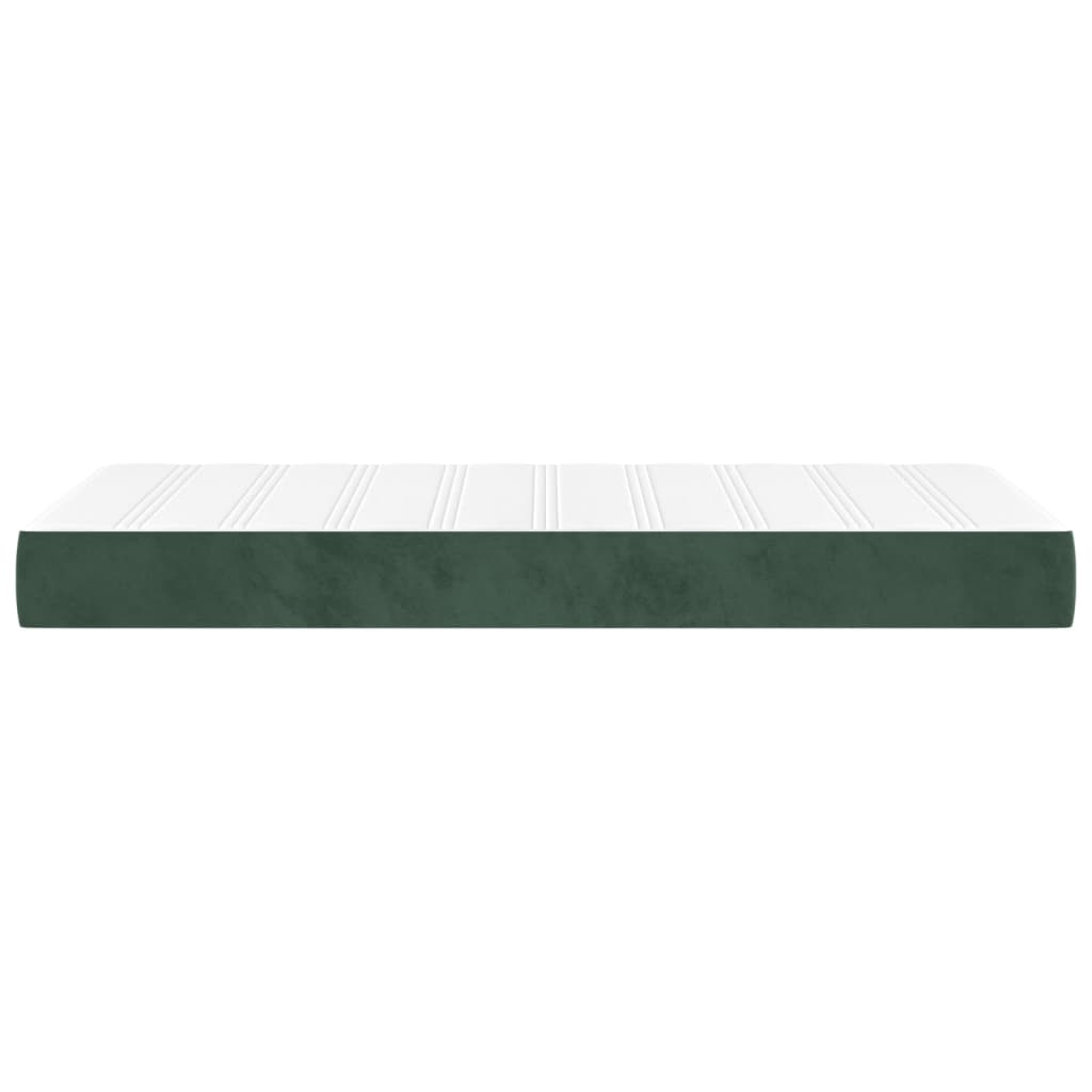 Pocket spring bed mattress Dark green 100x200x20 cm