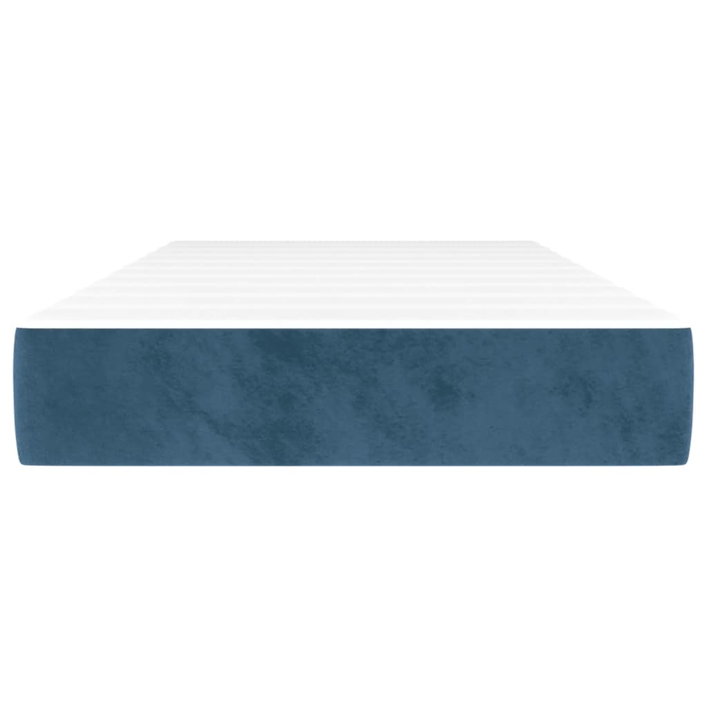 Pocket spring bed mattress Dark blue 100x200x20 cm