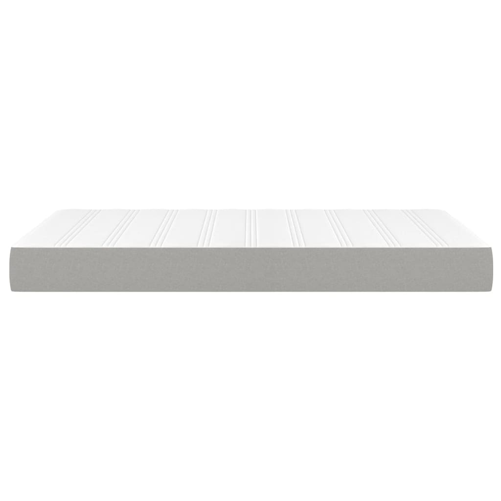 Pocket spring bed mattress Light grey 120x200x20 cm