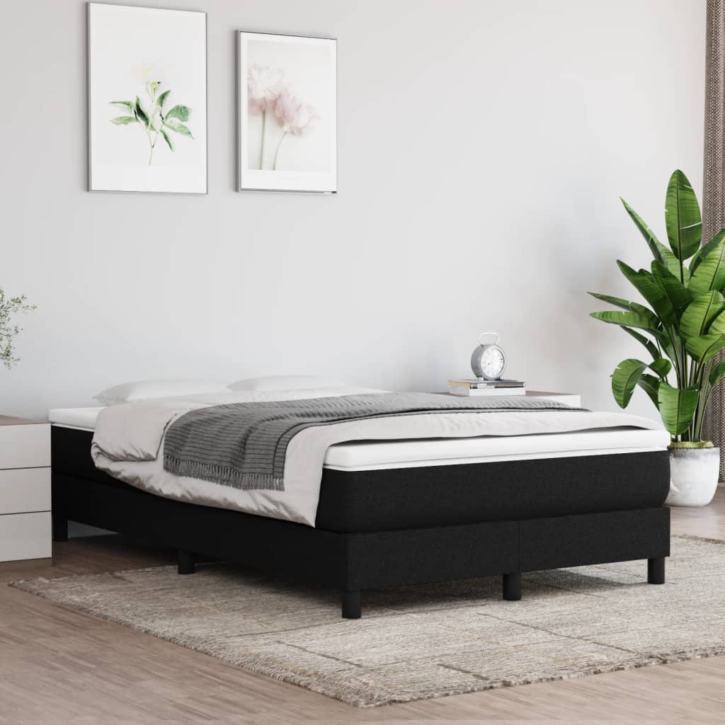 Pocket spring bed mattress Black 120x200x20 cm Fabric