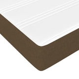 Matelas de lit à ressorts ensachés Marron foncé 120x200x20 cm