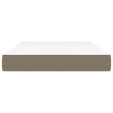 Pocket spring bed mattress Taupe 120x200x20 cm Fabric