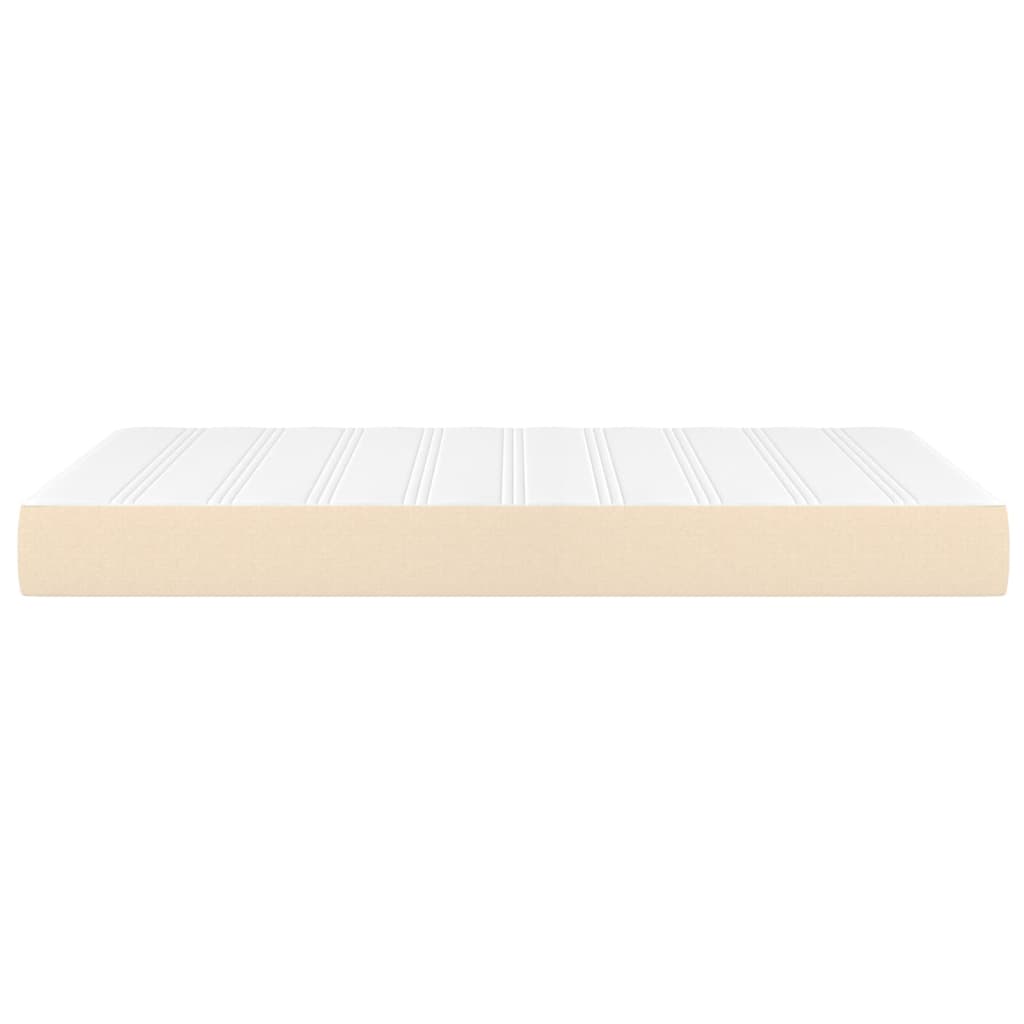 Pocket spring bed mattress Cream 120x200x20 cm Fabric